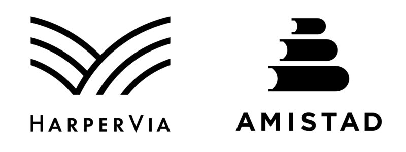 HarperVia and Amistad Logos